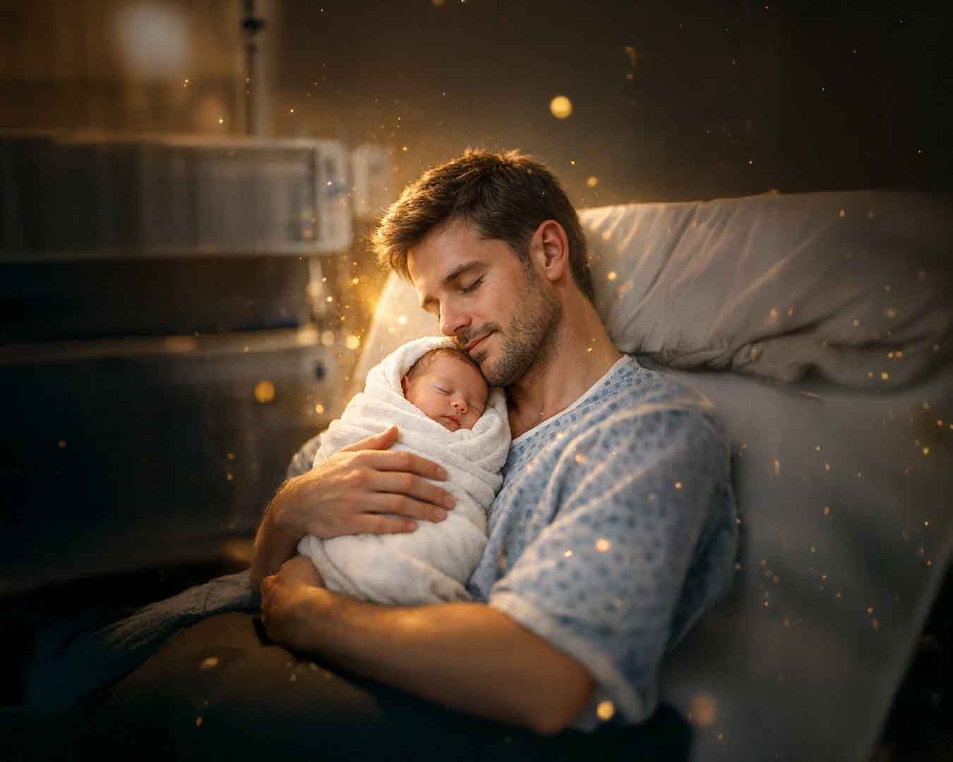 BABA TEMASI BEBEĞİN STRESİNİ AZALTIYOR: TEN TENE TEMAS OKSİTOSİN PATLAMASI YARATIYOR