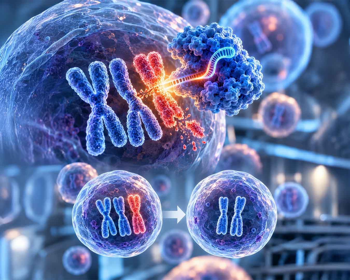 Down Sendromuna Neden Olan Fazladan Kromozom Hücrelerden Çıkarıldı: CRISPR Deneyinde Yüzde 37,5 Başarı